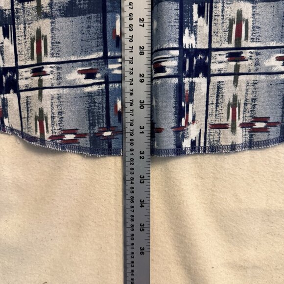 Wrangler Aztec Western Shirt Vintage Cowboy Tribal Men's Medium Pearl Snap - Picture 8 of 8